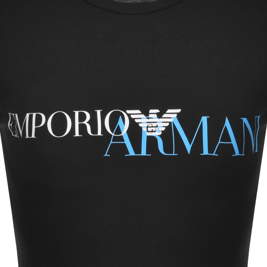Alternative Image for ProductEmporio Armani Lounge Crew Neck T Shirt Black3